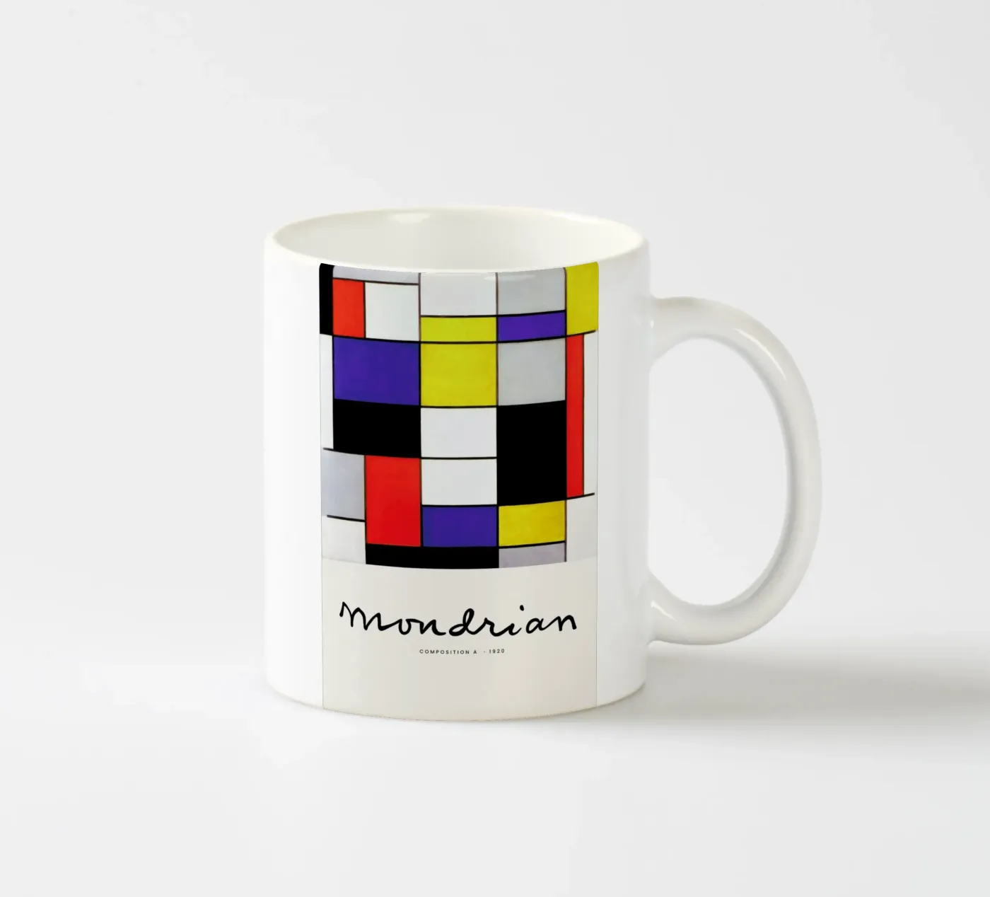 Mondrian – Signed Composition 2 ceramic mug by Vintage by JUNIQE