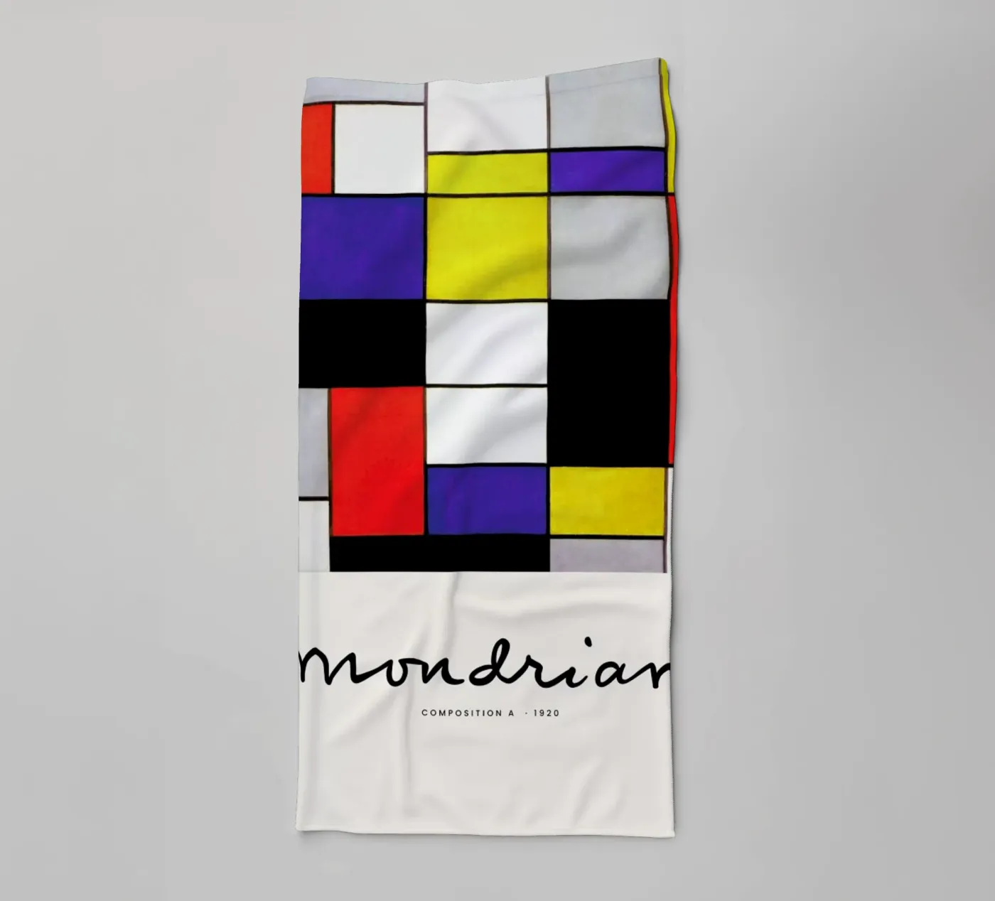 Mondrian – Signed Composition 2 towel by Vintage by JUNIQE