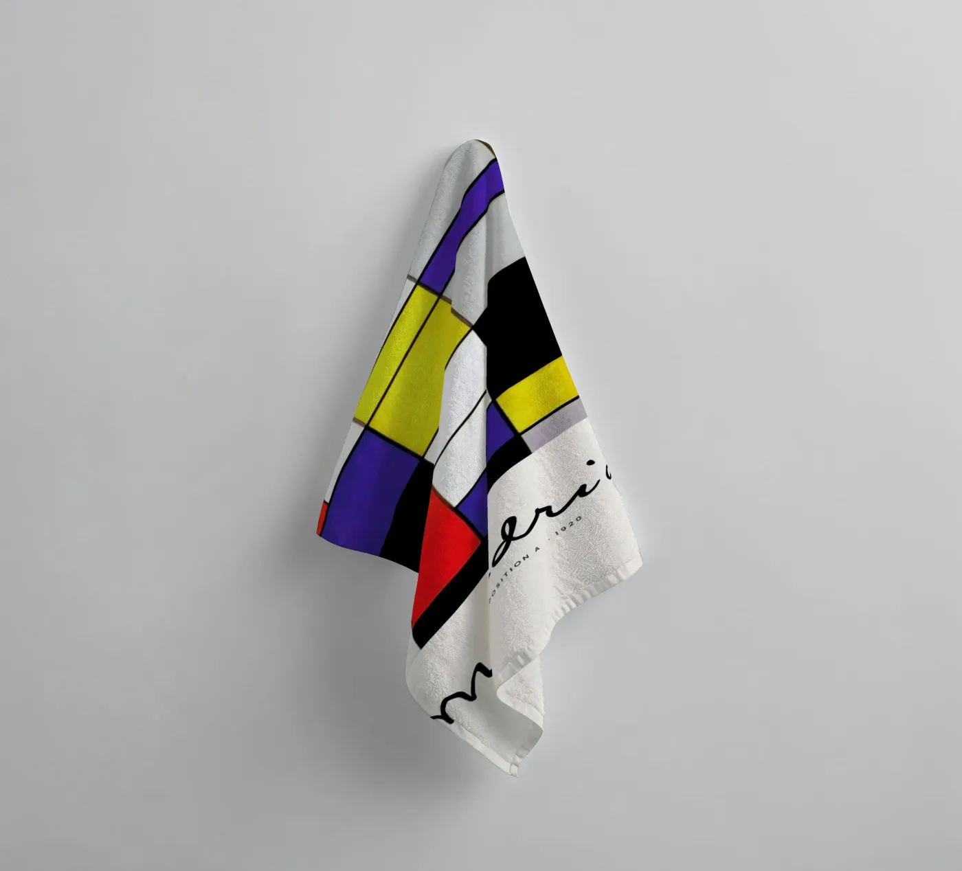 Mondrian – Signed Composition 2 towel by Vintage by JUNIQE