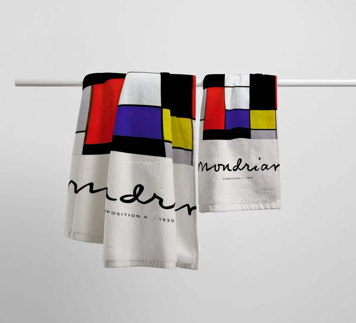 Mondrian – Signed Composition 2 towel by Vintage by JUNIQE