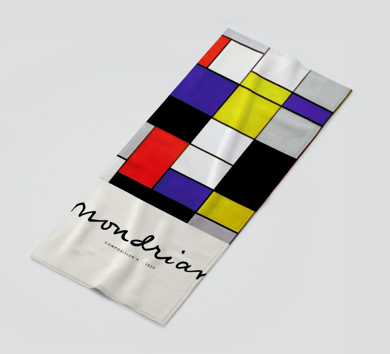 Mondrian – Signed Composition 2 telo mare da Vintage by JUNIQE