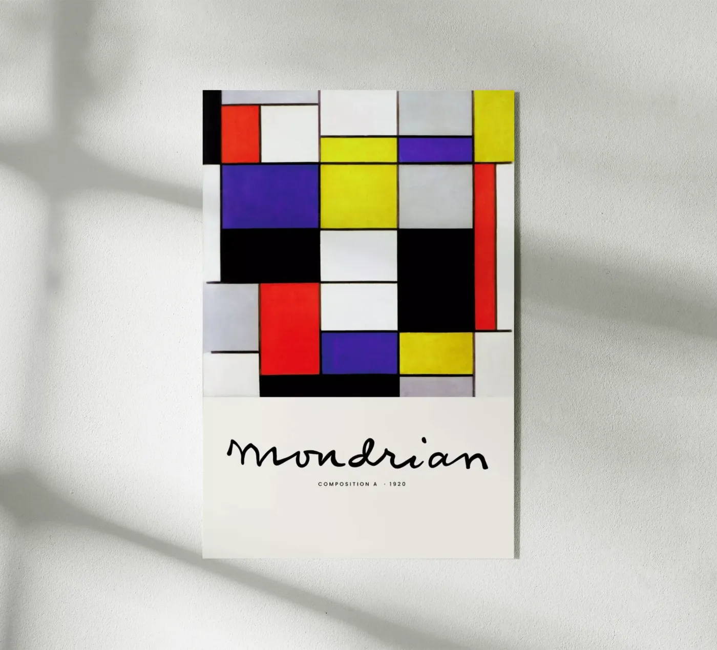 Mondrian – Signed Composition 2 plexiglass da Vintage by JUNIQE
