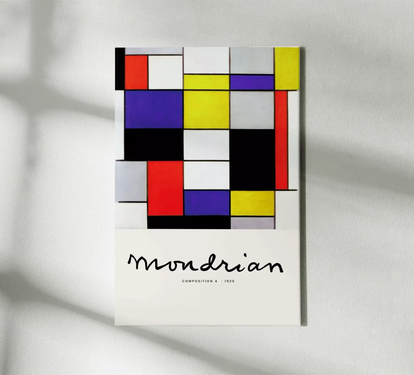 Mondrian – Signed Composition 2 canvas by Vintage by JUNIQE