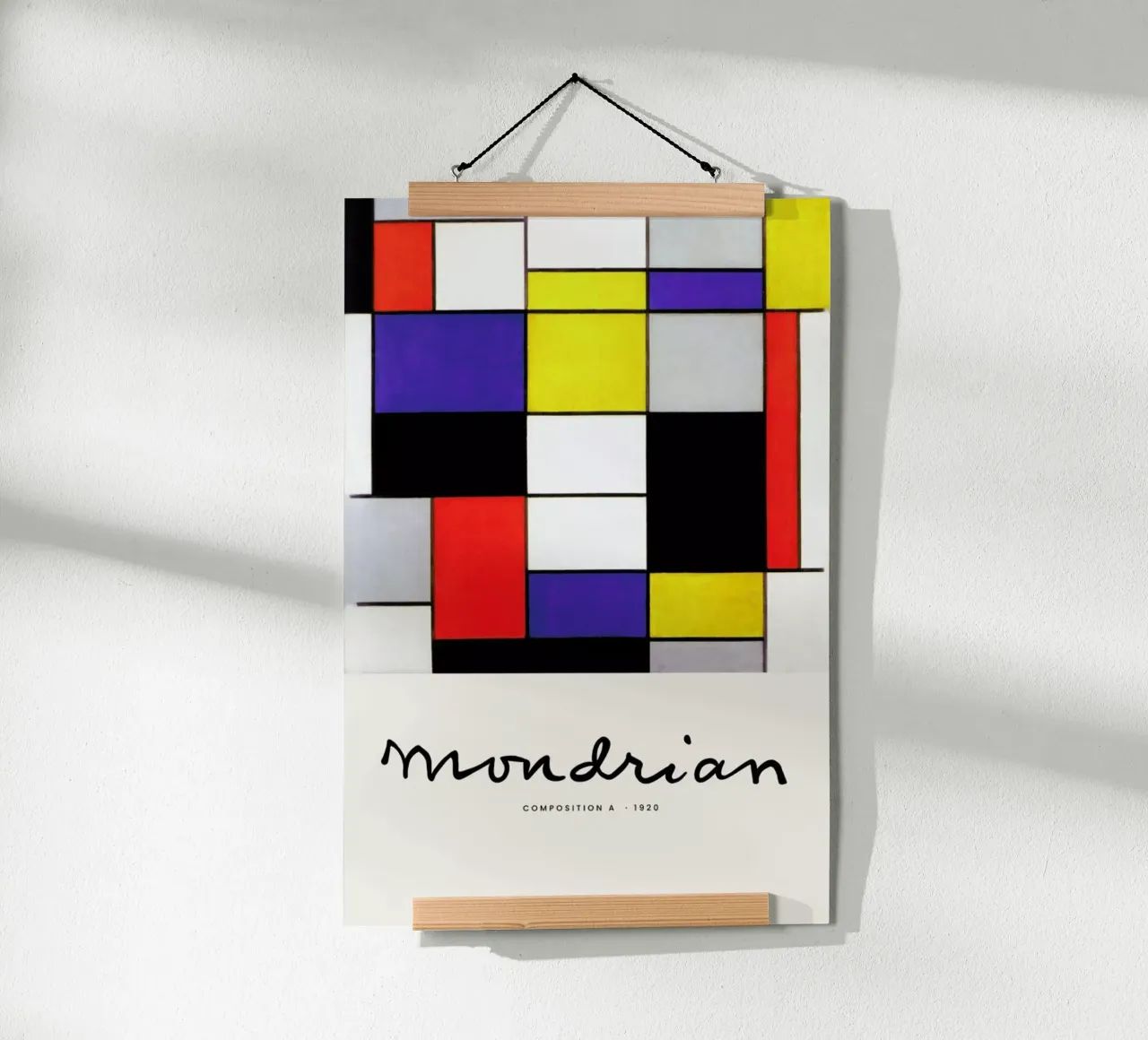 Mondrian – Signed Composition 2 carta hahnemühle da Vintage by JUNIQE