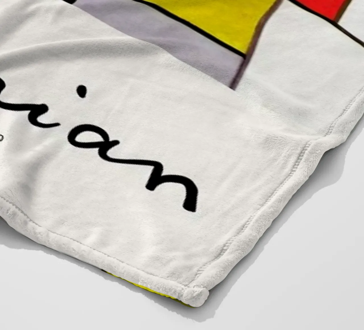 Mondrian – Signed Composition 2 coperta in pile da Vintage by JUNIQE
