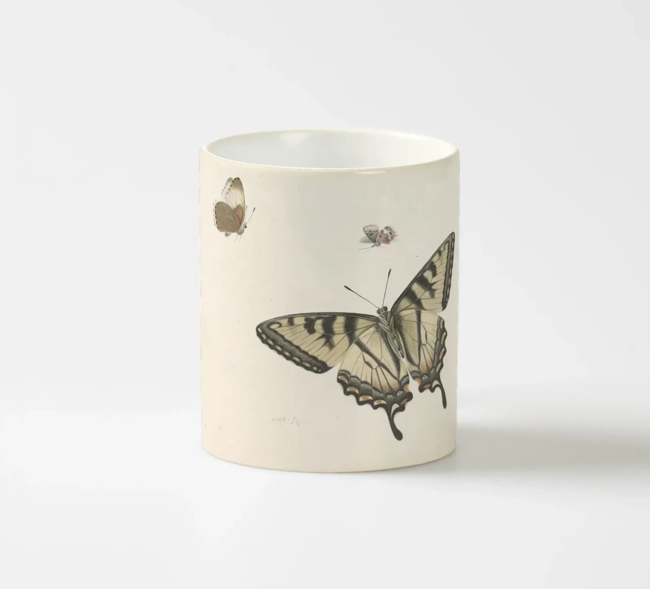 Farfalla coda di rondine: Studio naturalistico d'epoca, Botanica A tazza in ceramica da ClubArt