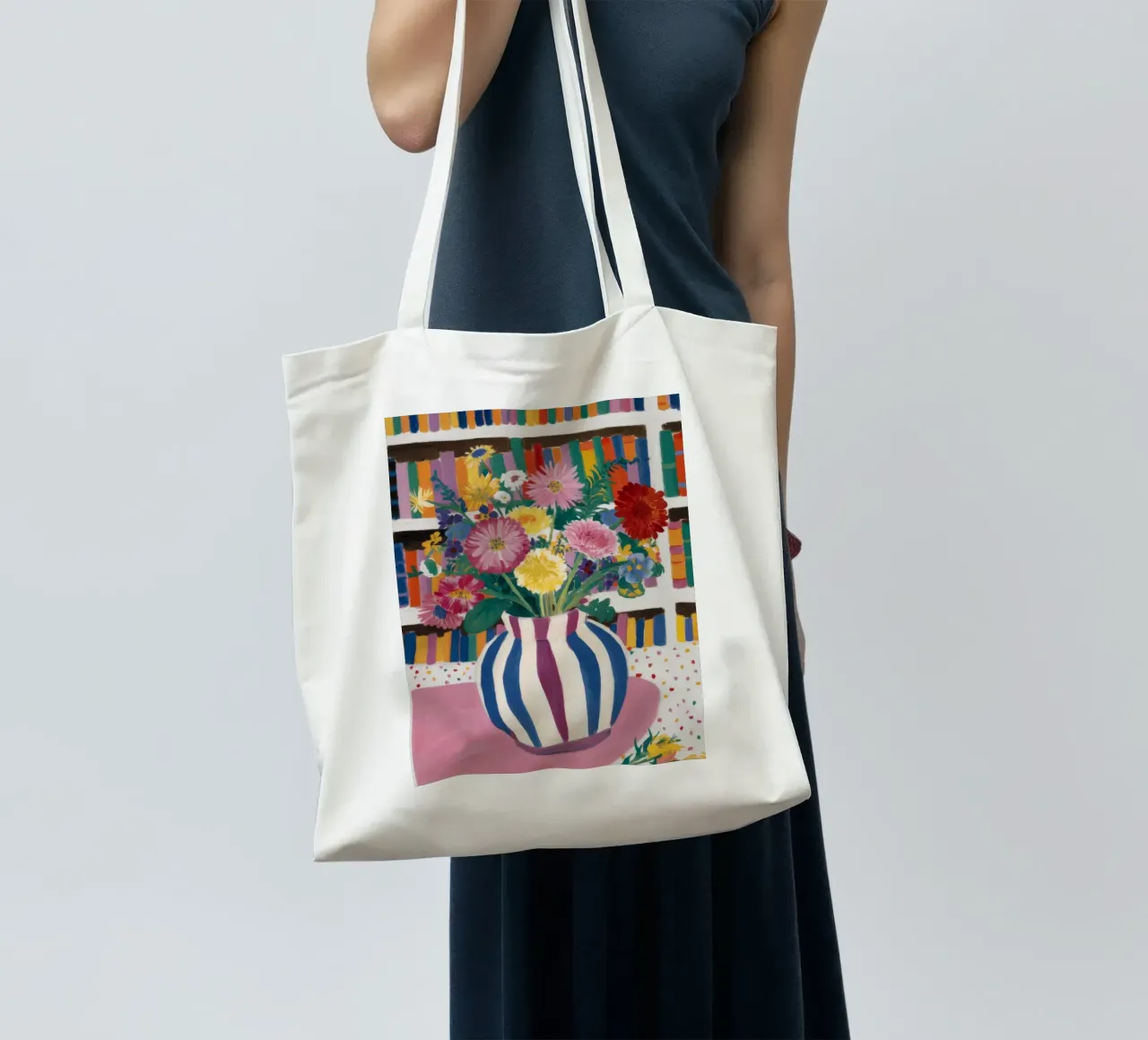 Scaffale Bloom Burst borsa in juta da Pan Denim