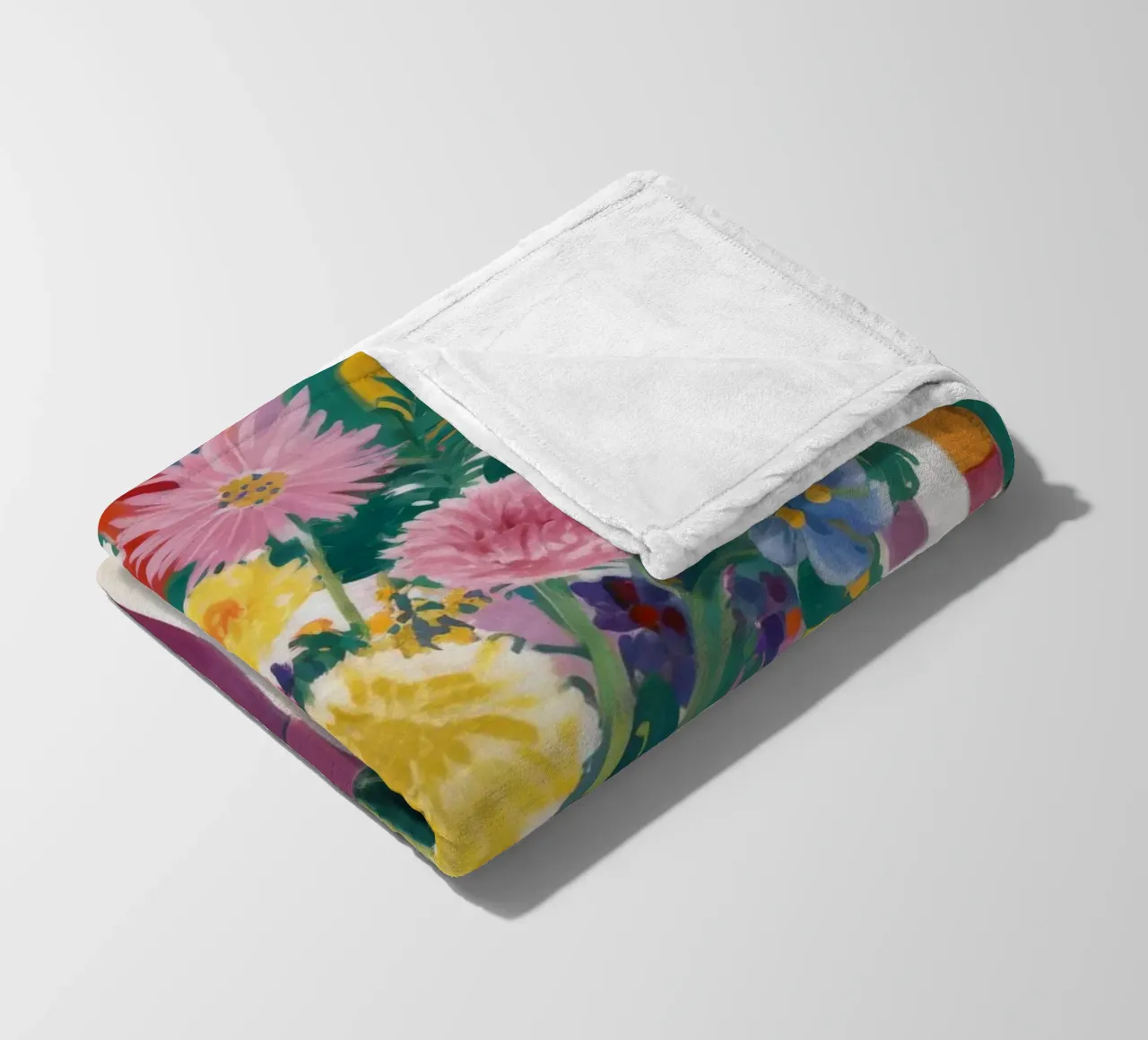 Scaffale Bloom Burst coperta in pile da Pan Denim