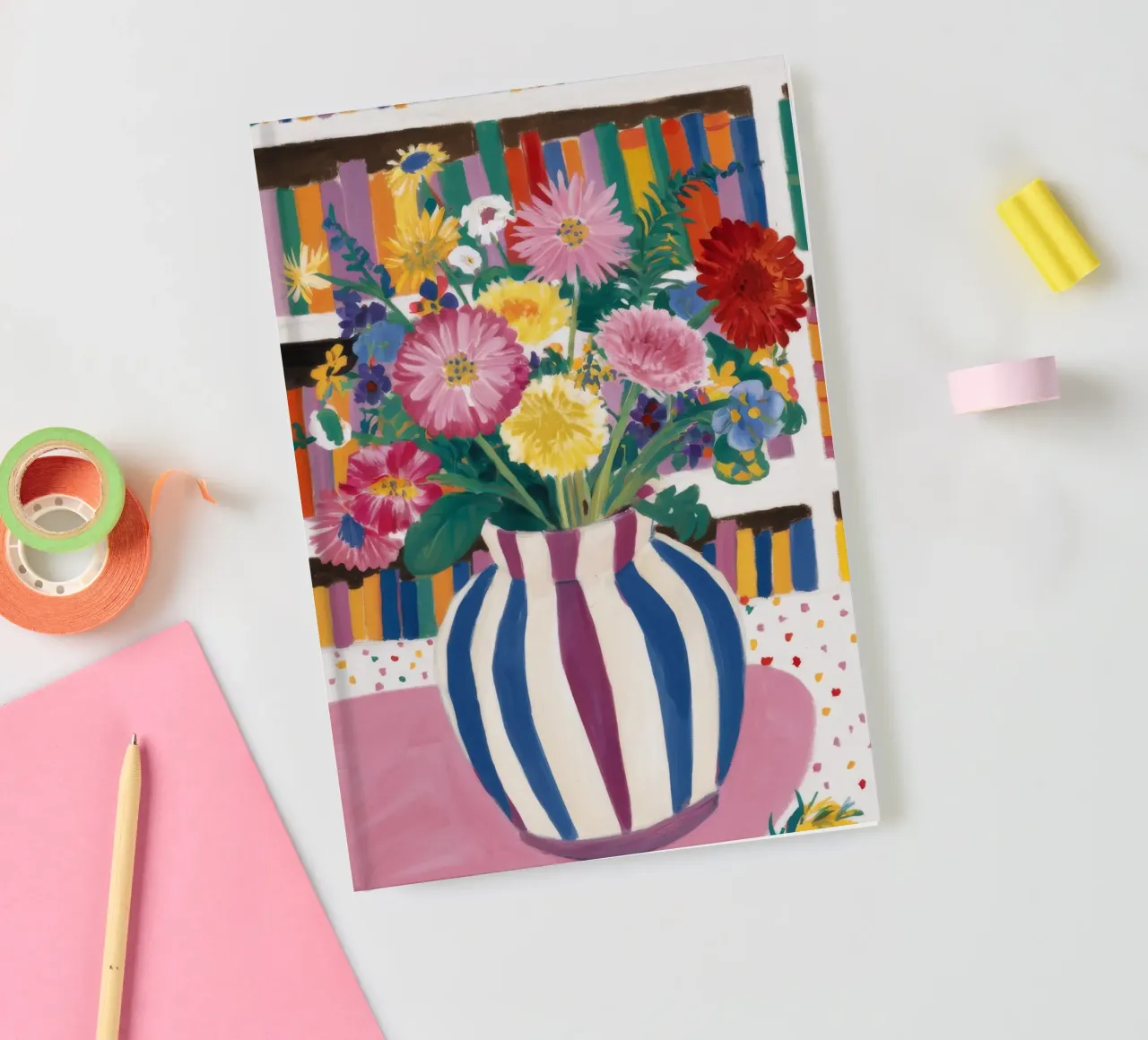 Bookshelf Bloom Burst notebook by Pan Denim