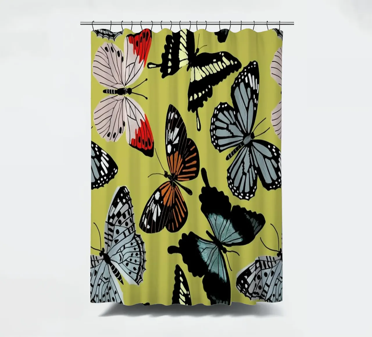 Spring Butterflies tenda da doccia da cafelab