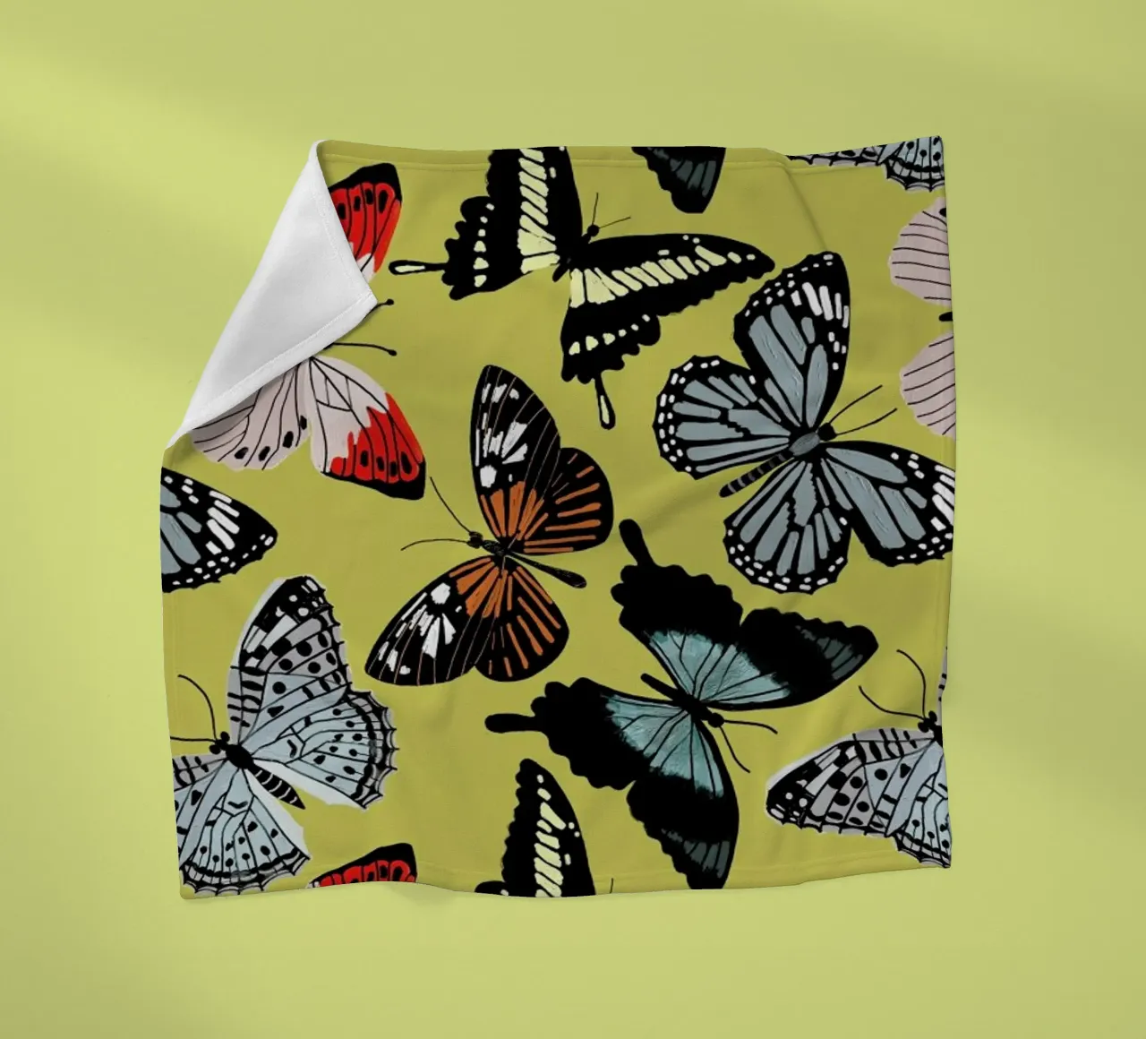 Spring Butterflies coperta in pile da cafelab