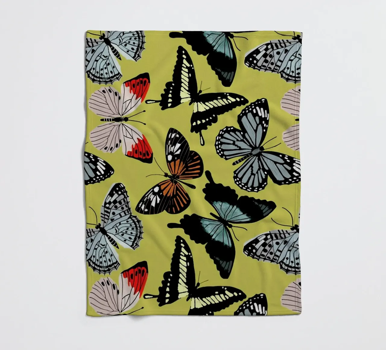 Spring Butterflies coperta in pile da cafelab