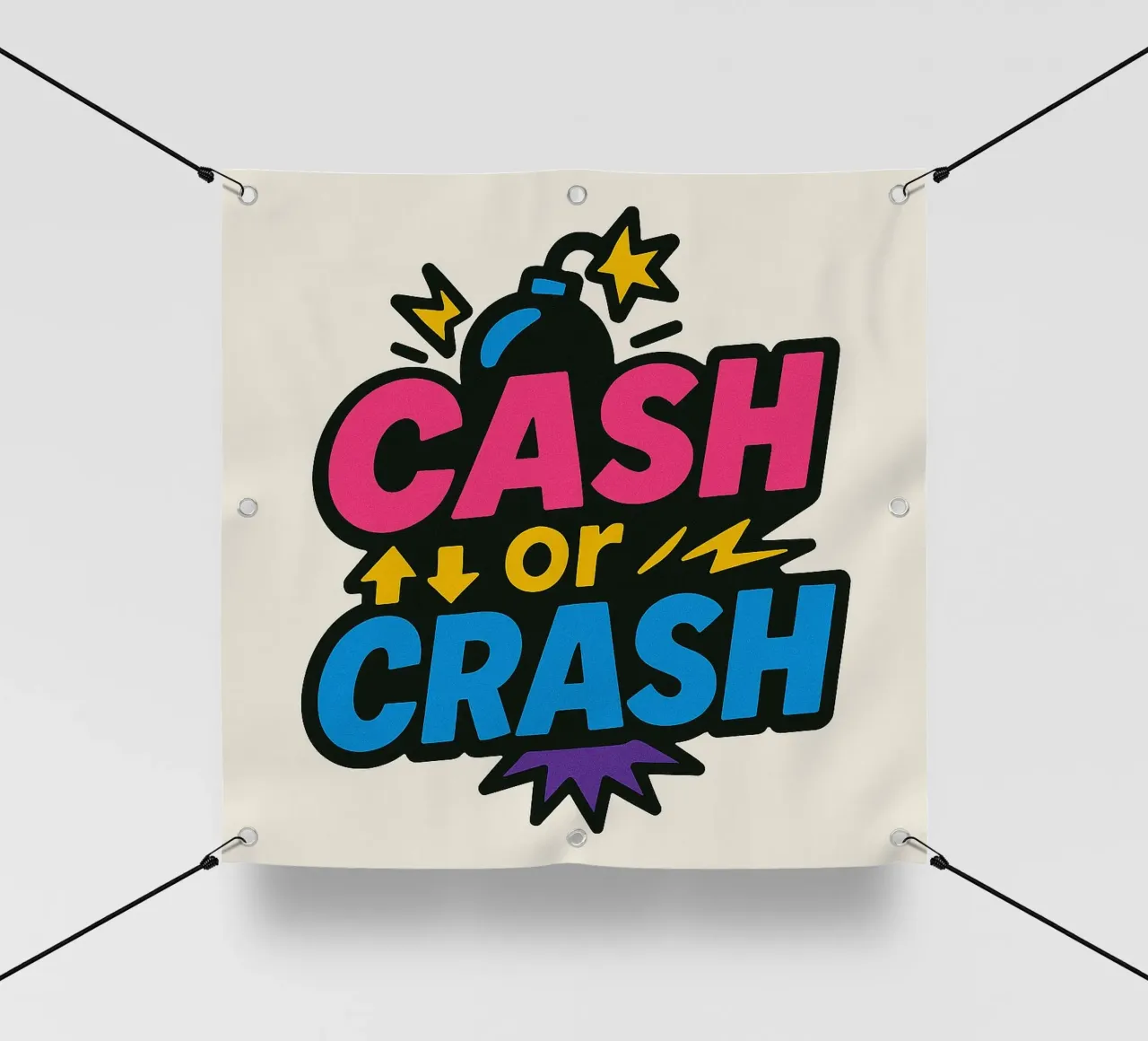 Cash or Crash telo in pvc da cashorcrash