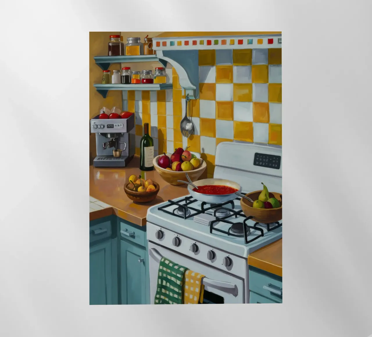 Cucina a quadri Sunny pellicola backlit da Pan Denim