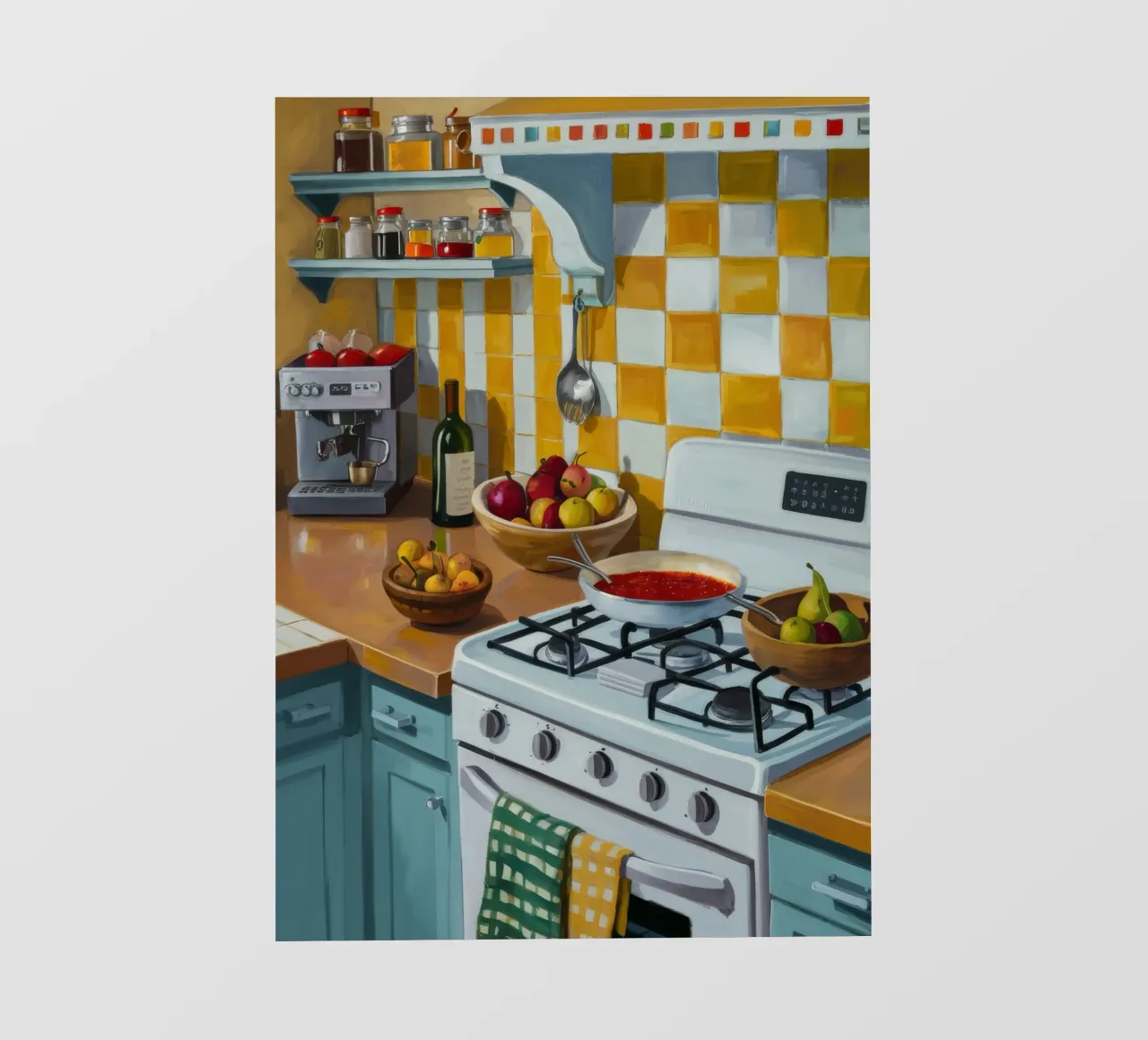 Cucina a quadri Sunny pellicola backlit da Pan Denim