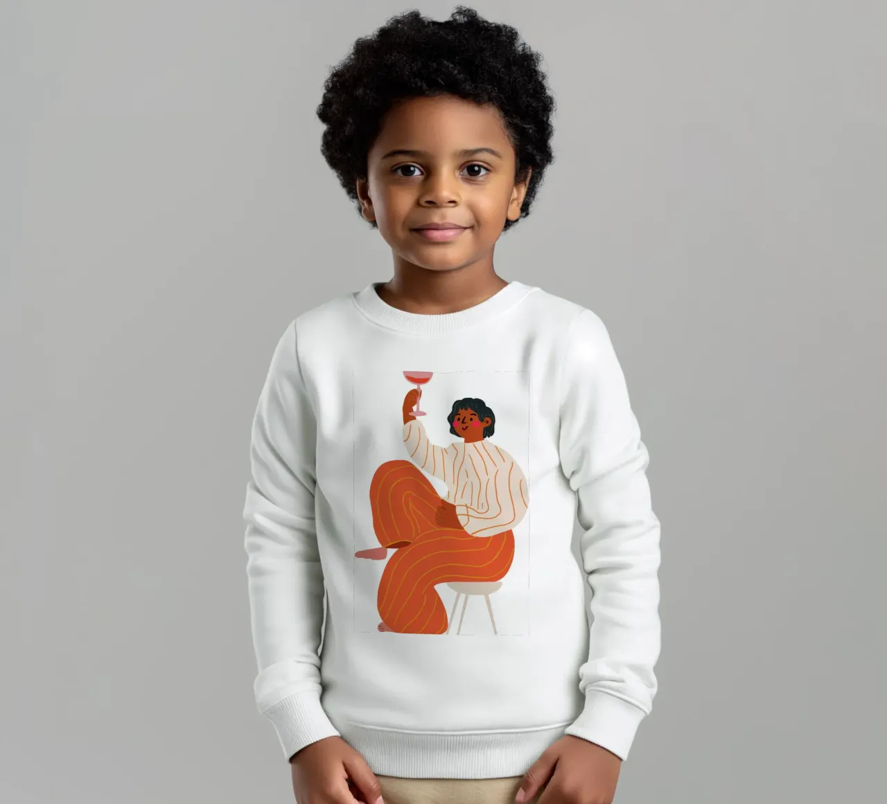 Contemplazione sui pantaloni a righe felpa bambino da Haven Fantasy