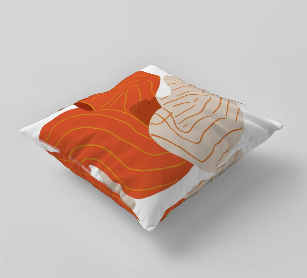Striped Pant Contemplation decorative cushion by Haven Fantasy