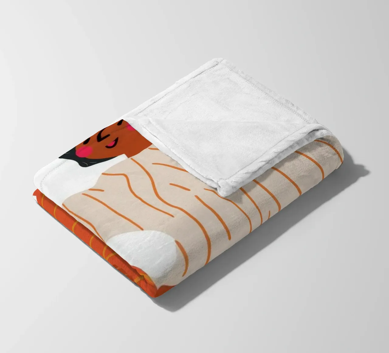 Striped Pant Contemplation fleece blanket by Haven Fantasy