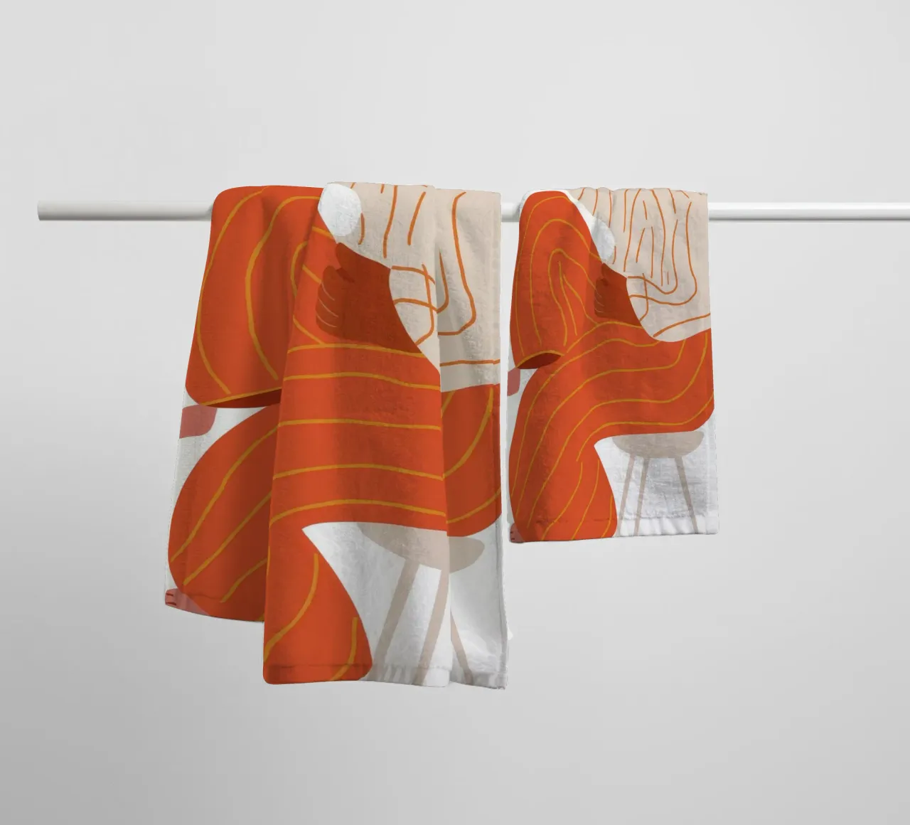 Gestreepte broek overpeinzing badhanddoek van Haven Fantasy
