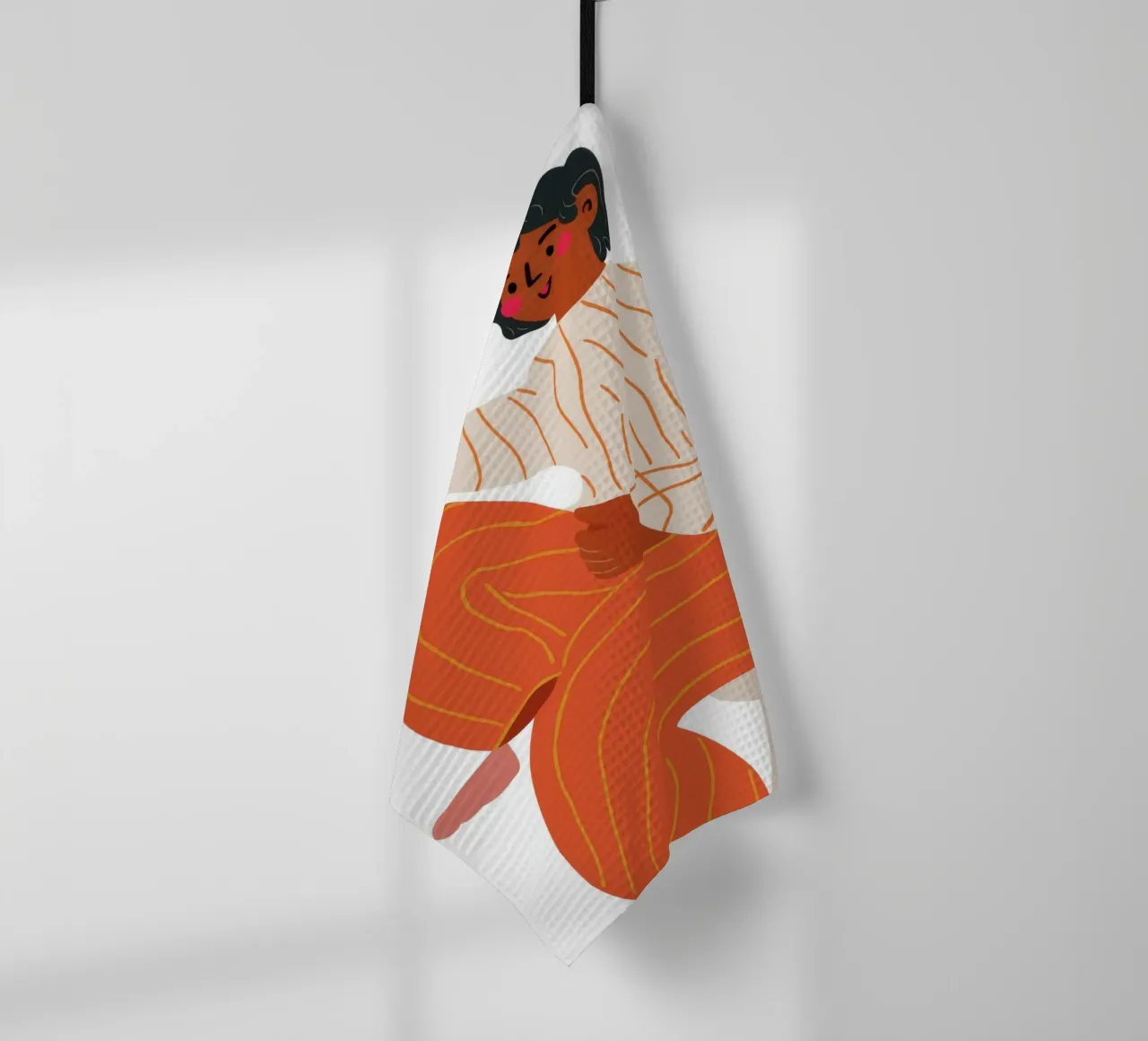 Contemplazione sui pantaloni a righe canovaccio da cucina da Haven Fantasy