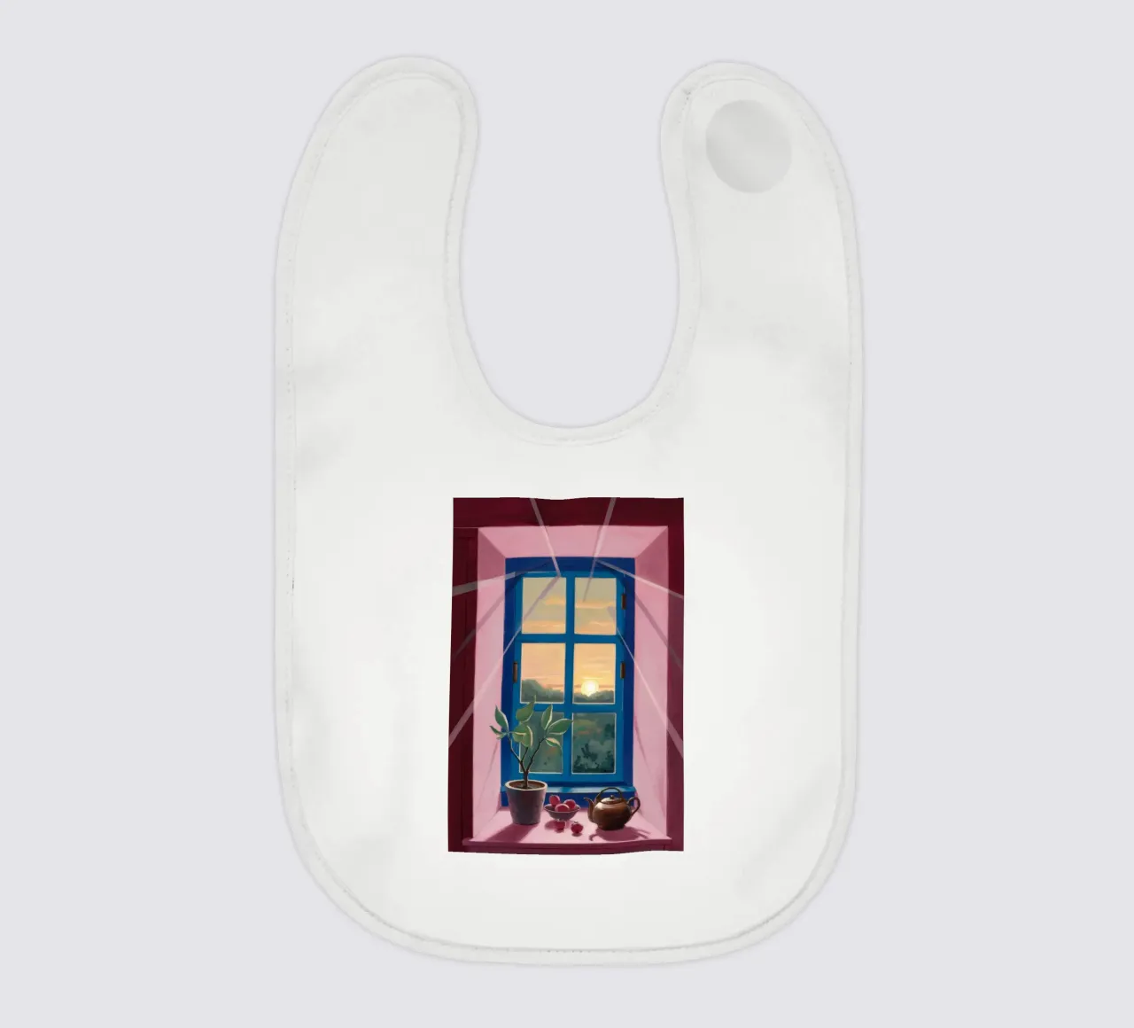 Sunset Window Tea Babylätzchen von Pan Denim