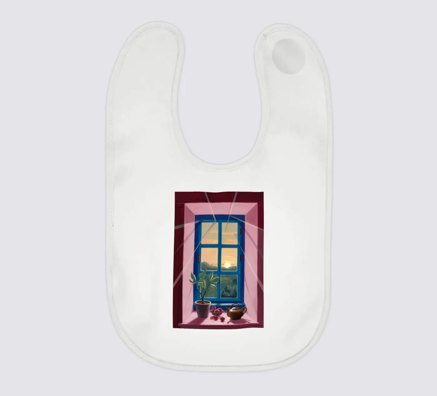 Tè alla finestra al tramonto bavaglino da Pan Denim