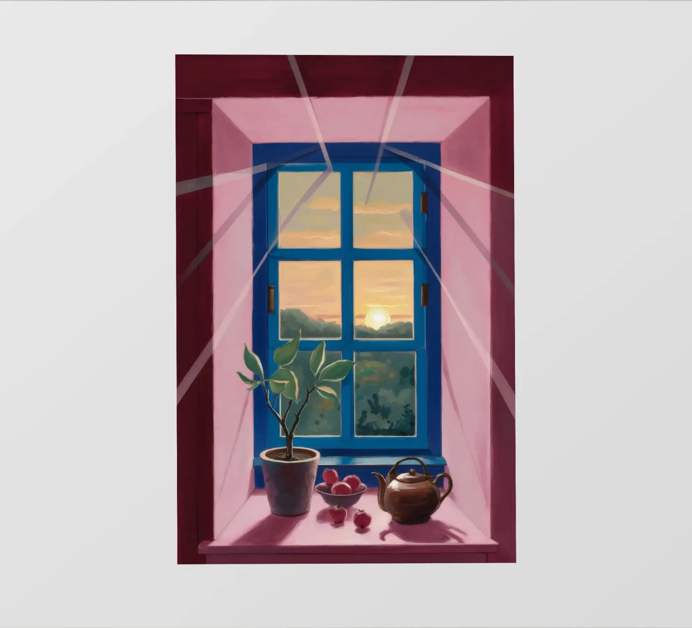 Sunset Window Tea Fototapete von Pan Denim