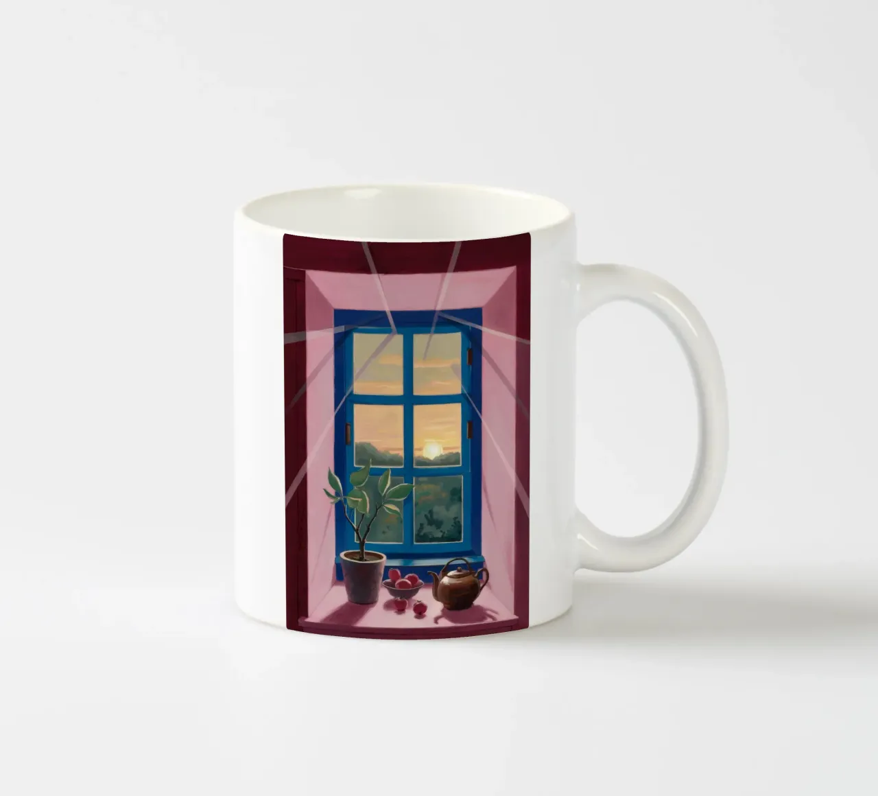 Sunset Window Tea ceramic mug by Pan Denim