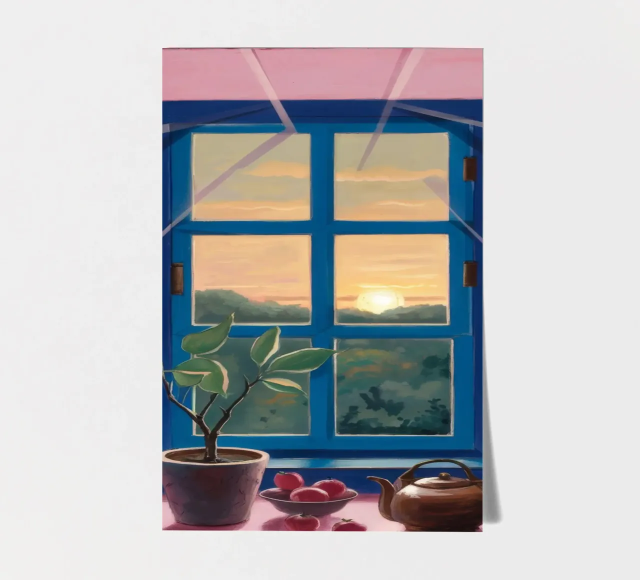 Sunset Window Tea sticker sheet by Pan Denim