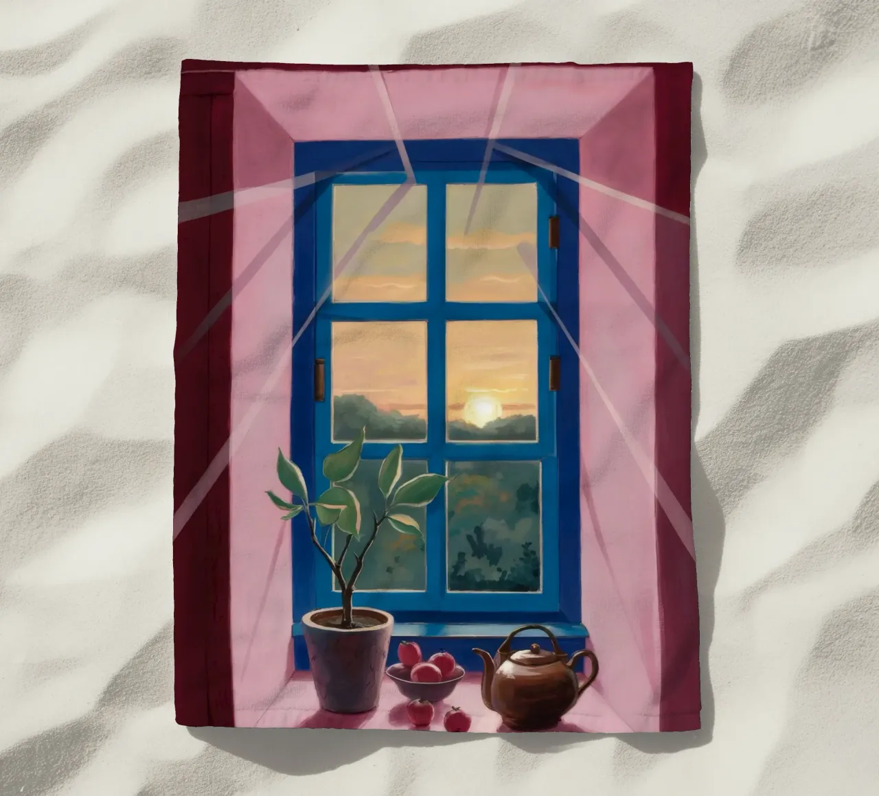 Sunset Window Tea strandhanddoek van Pan Denim