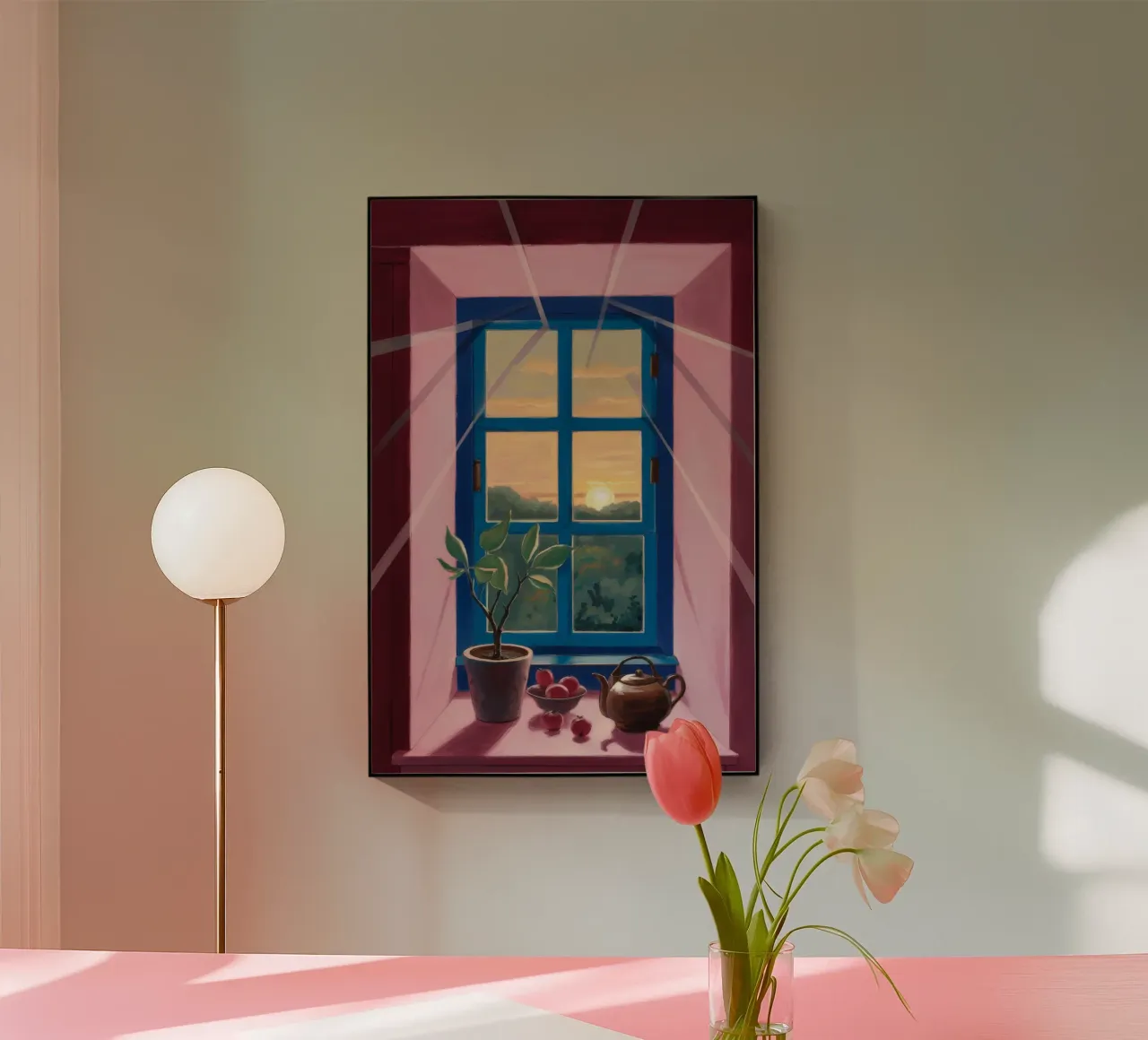 Sunset Window Tea plexiglass da Pan Denim