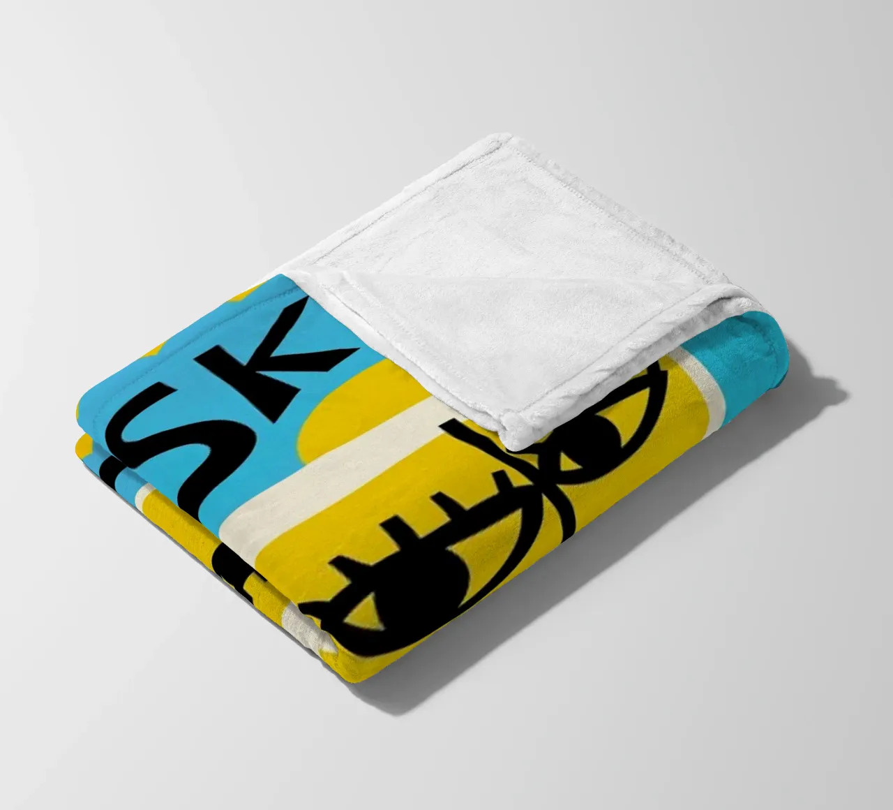 Whiskey Sour Cocktail fleece blanket by Fox & Velvet