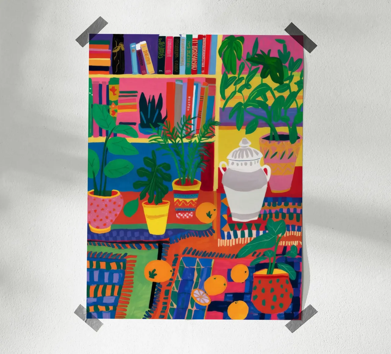 Maximalistisches Pflanzengewirr Poster von Dawn Light