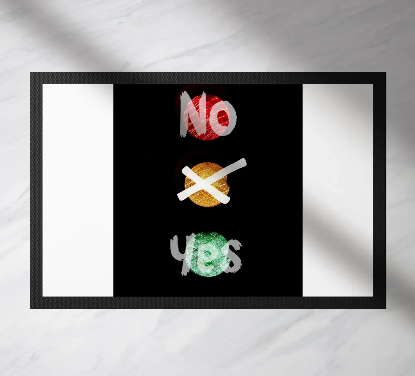 Yes or No Fußmatte von cashorcrash