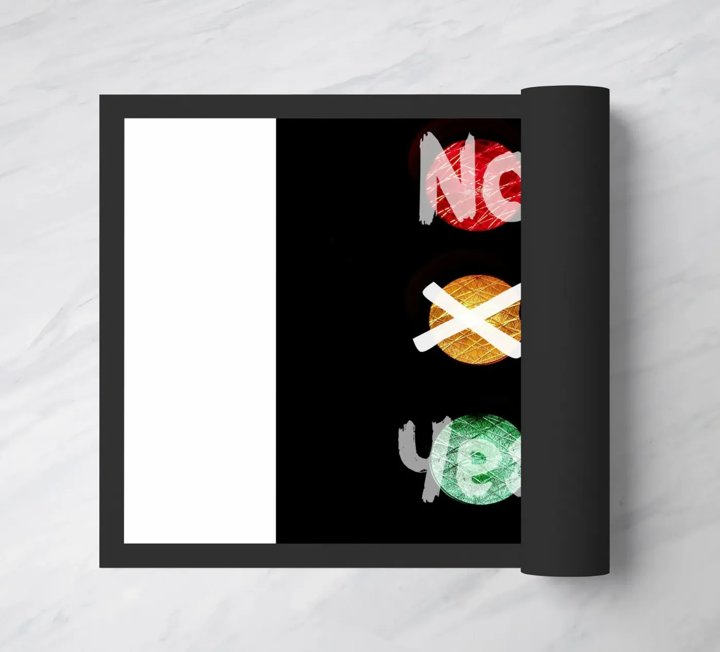 Yes or No Fußmatte von cashorcrash