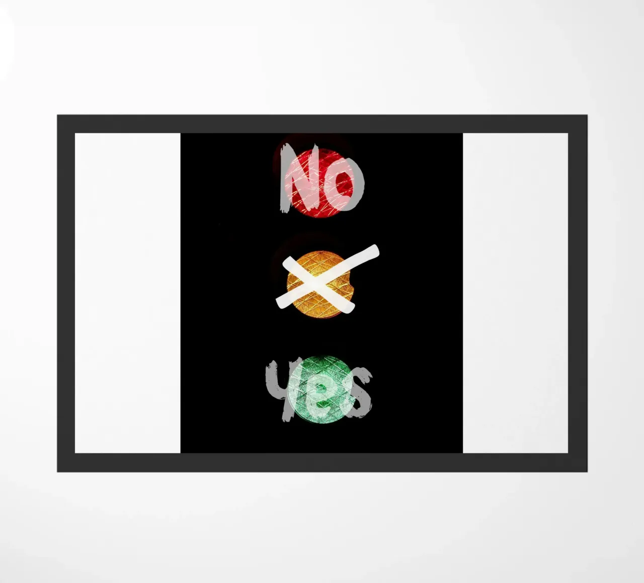 Ja oder Nein Fußmatte von cashorcrash