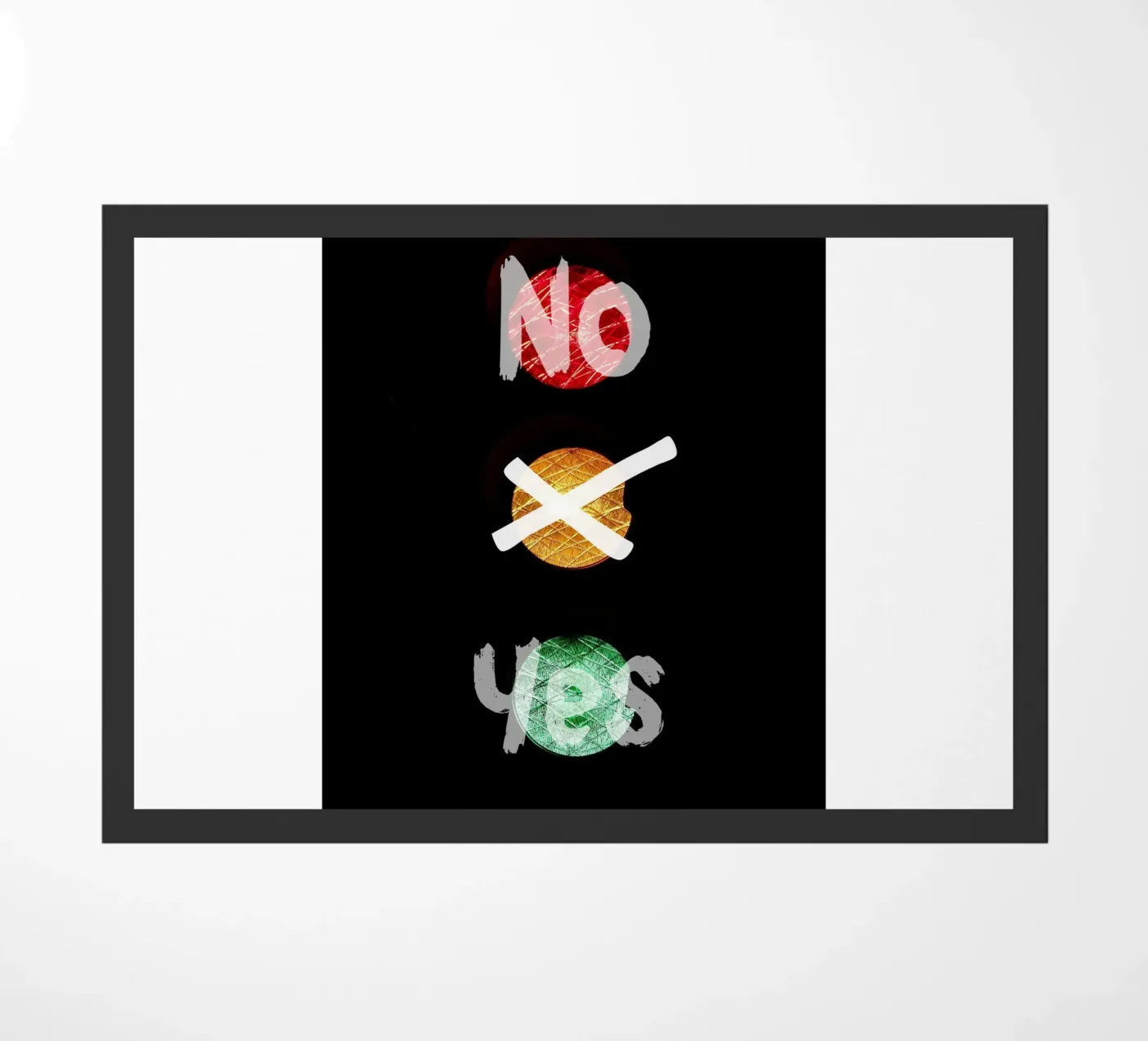 Yes or No Fußmatte von cashorcrash