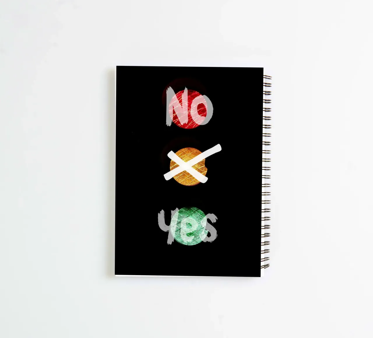 Yes or No spiral notebook by cashorcrash