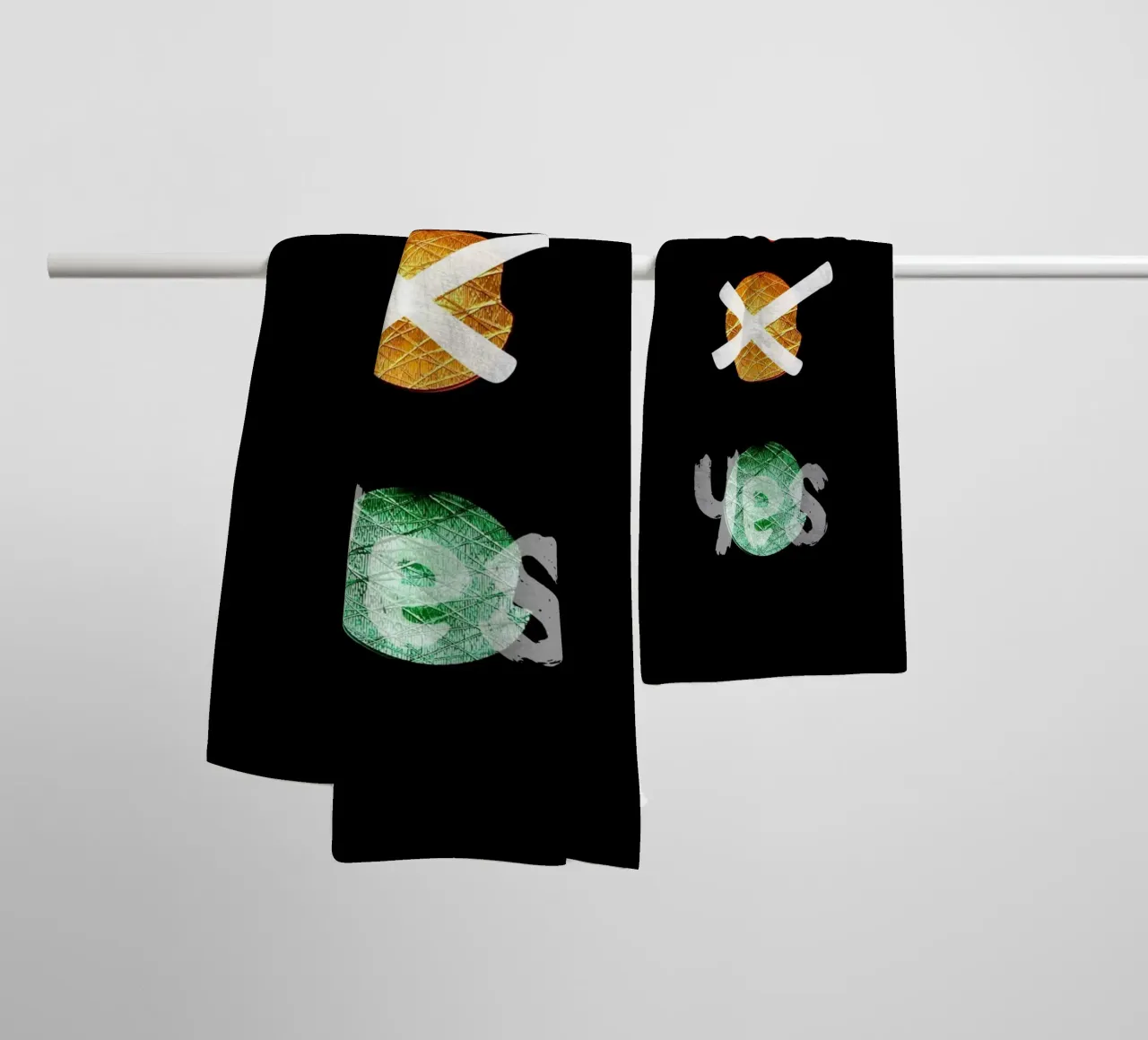 Sì o No asciugamano da bagno da cashorcrash