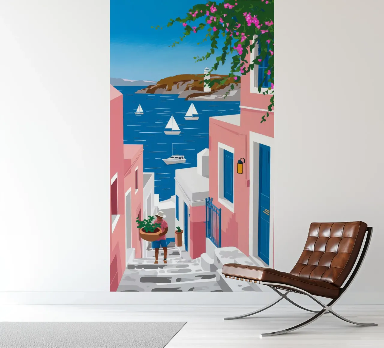 Santorini Seaside Vista photo wallpaper by Haven Fantasy