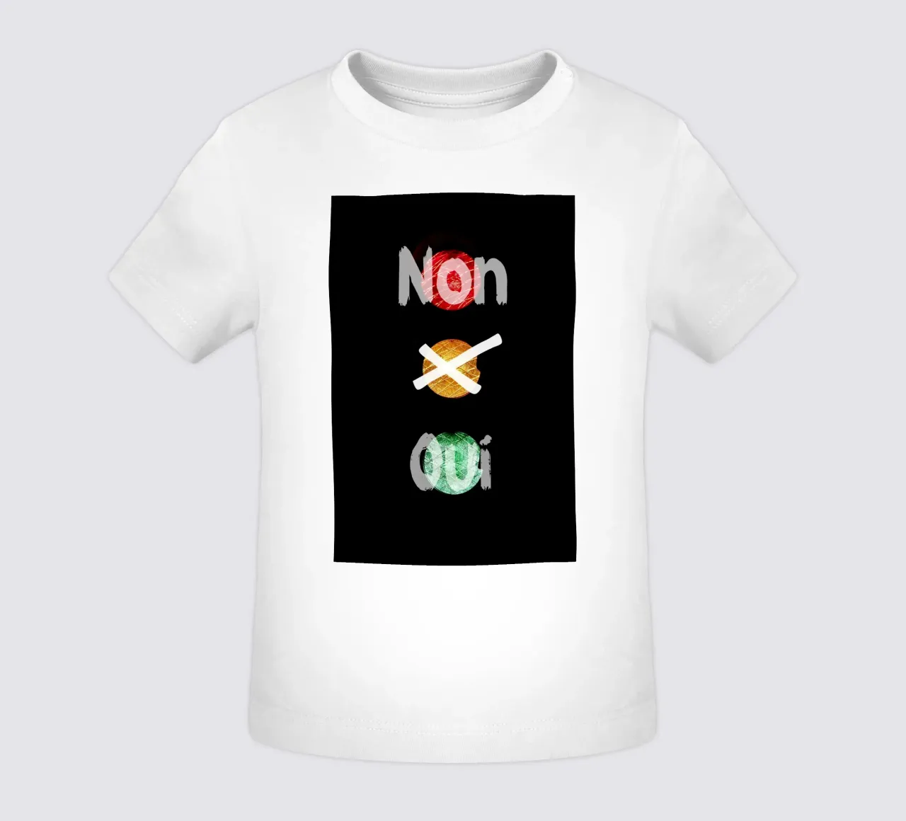 Oui ou non maglietta neonato da cashorcrash