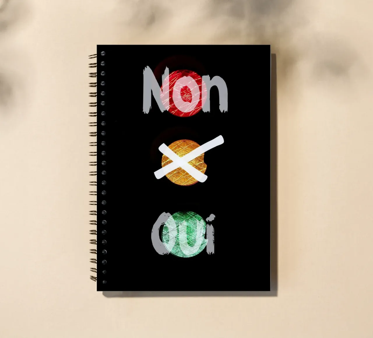 Oui ou non spiral notebook by cashorcrash