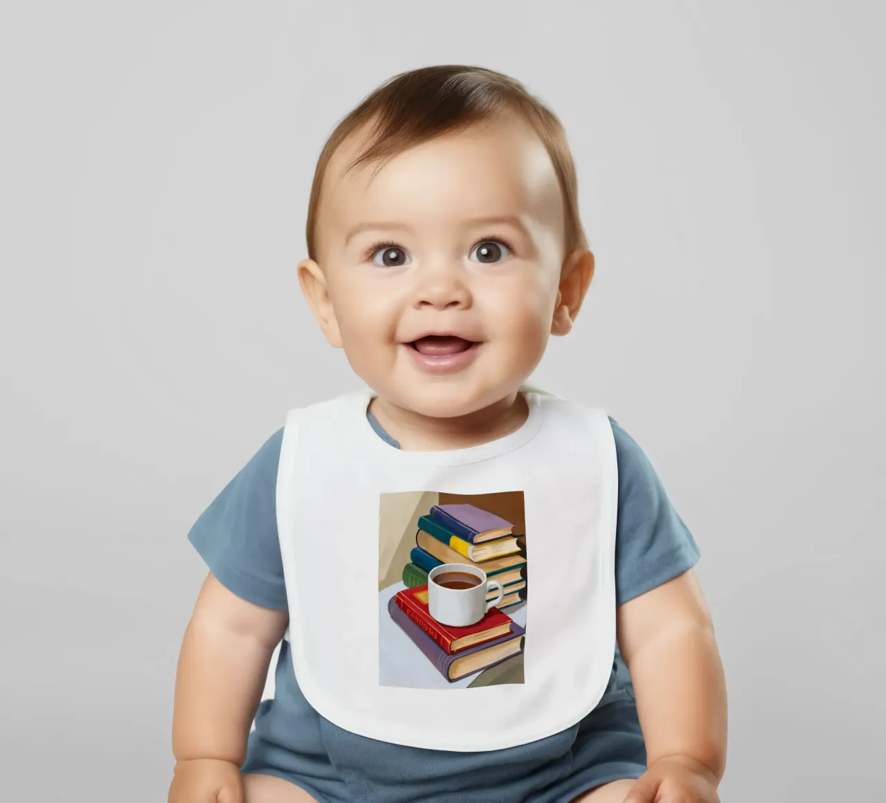 Kaffeebuch-Stapel Babylätzchen von Pan Denim