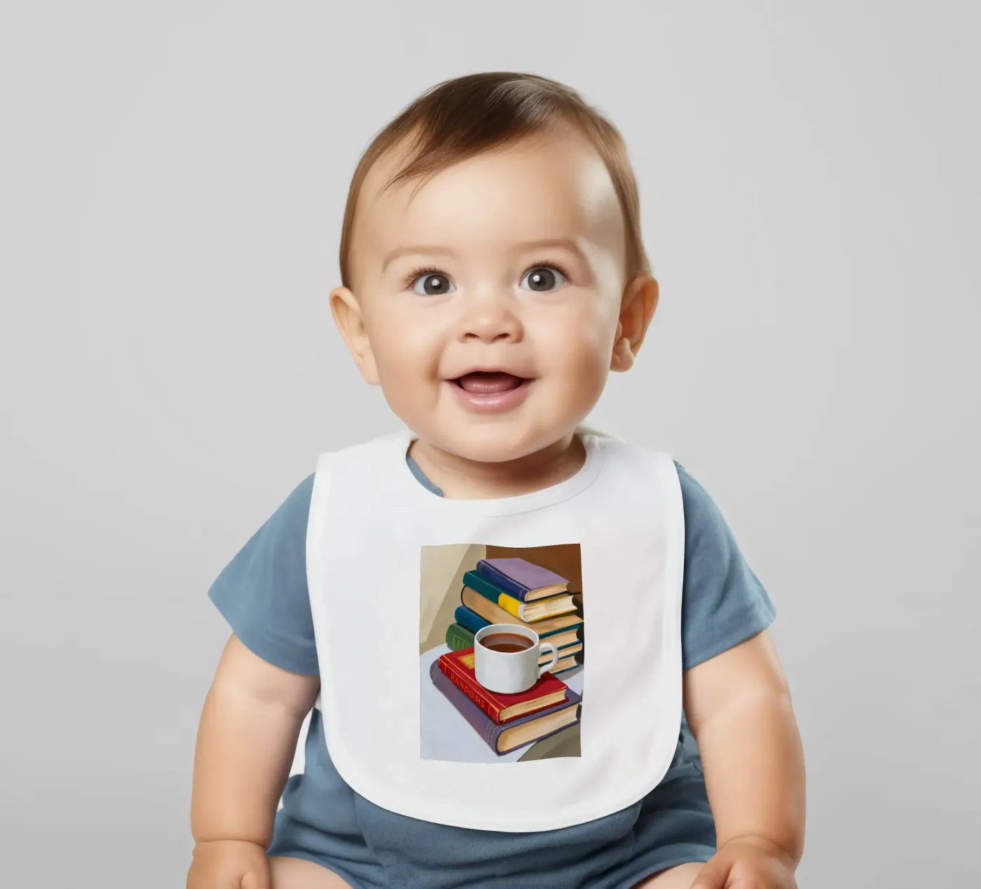 Kaffeebuch-Stapel Babylätzchen von Pan Denim