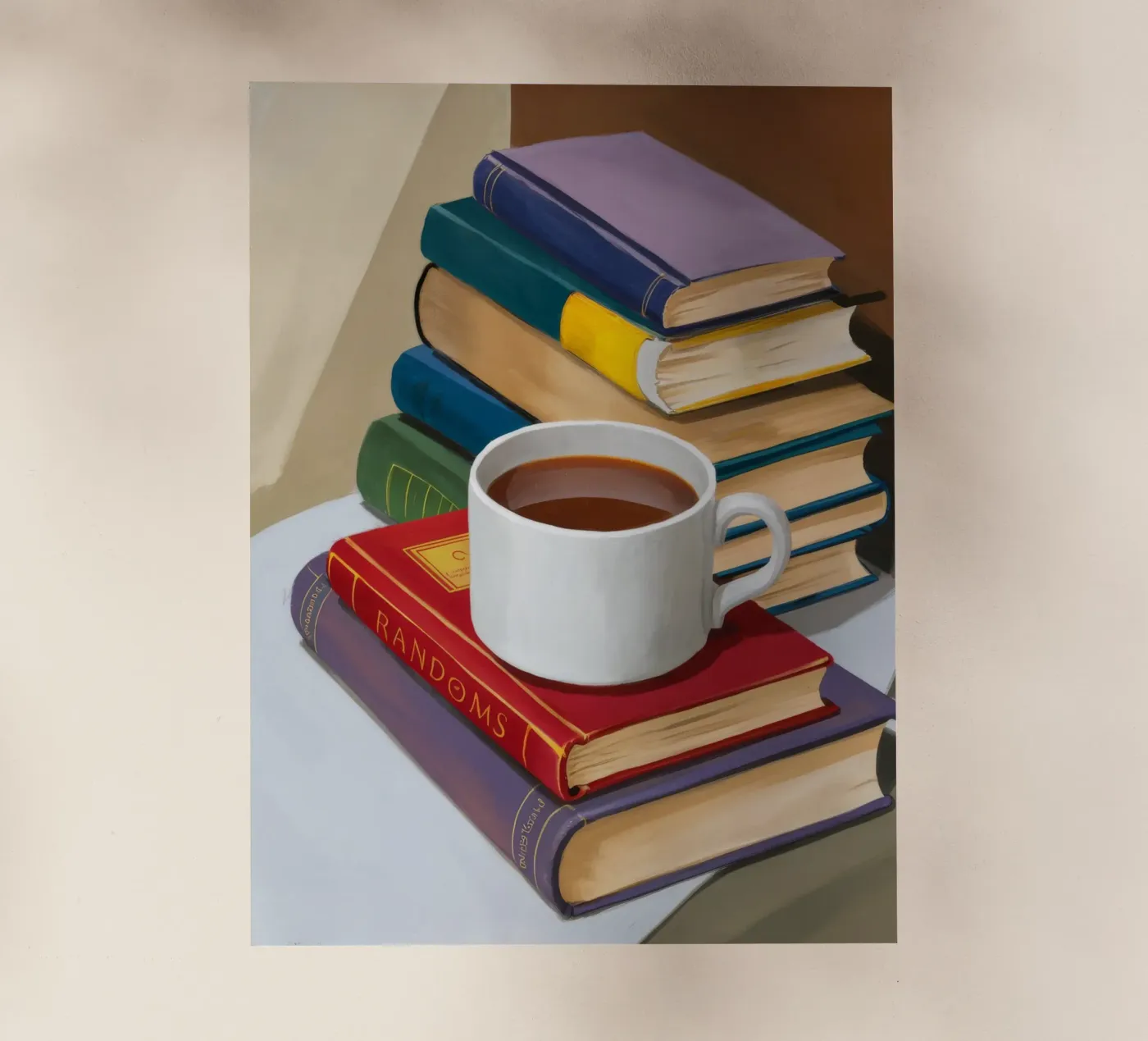 Coffee Book Stack pellicola backlit da Pan Denim