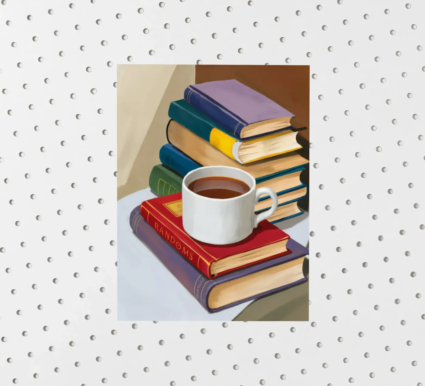 Pila di libri da caffè adesivo da Pan Denim