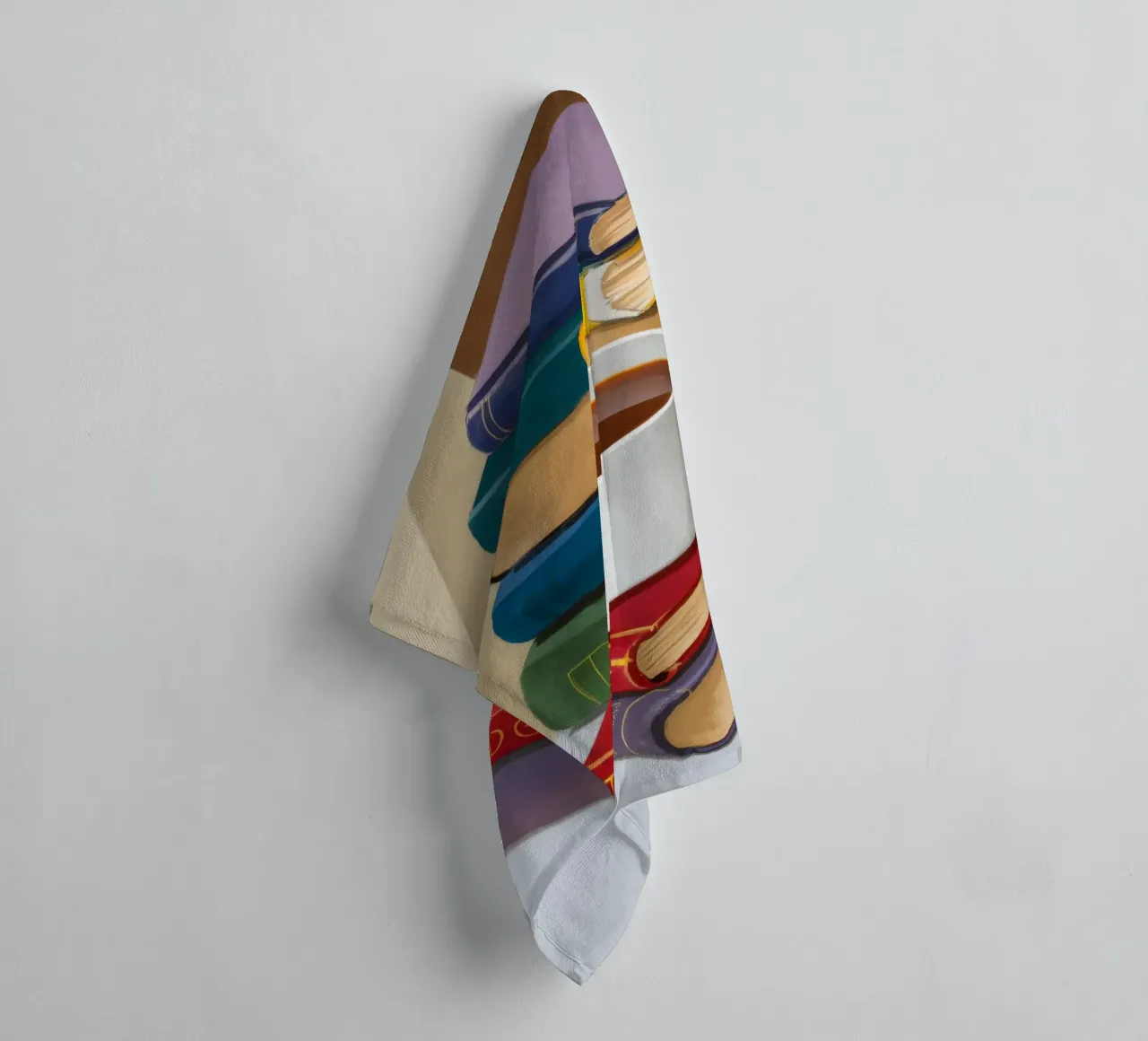 Coffee Book Stack towel by Pan Denim