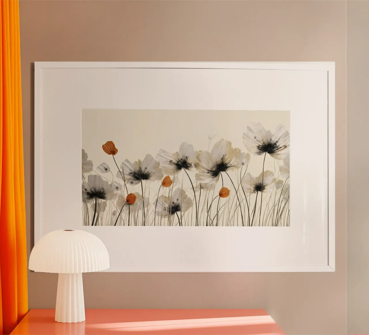 Arte da parete di Imagine poster con telaio in alluminio da Imagine