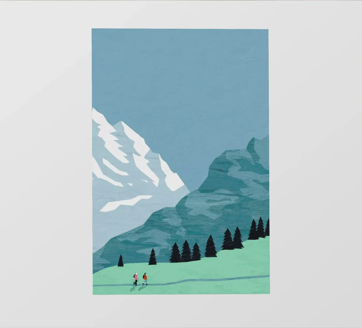 Trekking fotobehang van Katinka Reinke