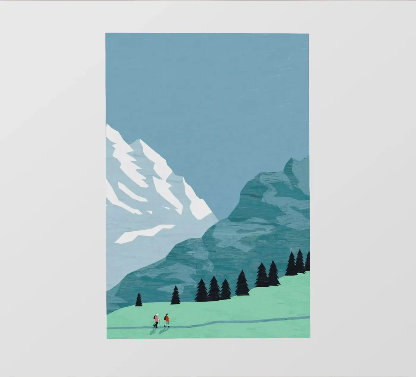 Trekking fotobehang van Katinka Reinke